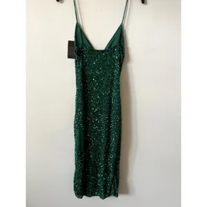 Retrofête Billie sequin-embellished midi dress Emerald Green Size S New thumbnail 5