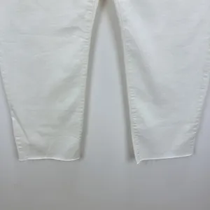Madewell 90s Straight Crop Jean Tile White High Rise Raw Hem Women US 32 NWT thumbnail 11