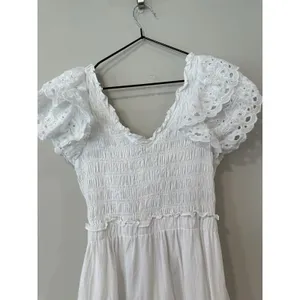 En Saison Women's Amaya Cotton Flutter-Sleeve Midi Dress Size Medium 2616 thumbnail 5
