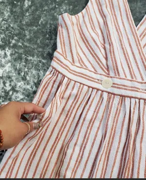 Striped Wrap Dress TRF Collection thumbnail 3