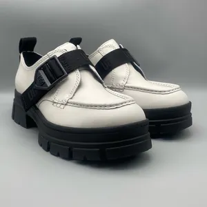 UGG Ashton Platform White Leather Lug Sole Women's Loafers Shoes - Size: 6.5 thumbnail 8