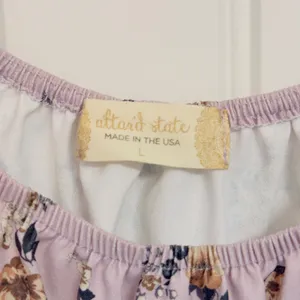 268 | Altar'd State Pink Floral Peasant Top Smocked Waist Boho Large‎ thumbnail 3