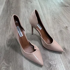Steve Madden Nude Pumps Heels 7 Patent Women’s thumbnail 1