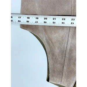 Vintage 70s Sears JR Bazaar Tan Suede‎ Leather Vest Women's L Western Boho thumbnail 8