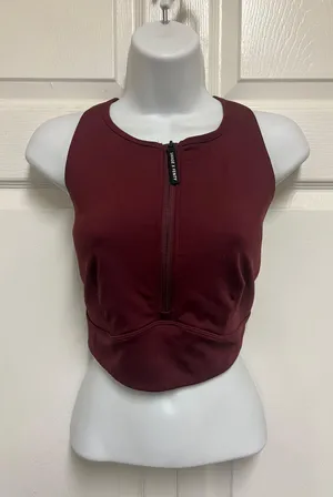 Savage X Fenty Locked & Lifted Half-Zip Medium-Impact Sports Bra thumbnail 5