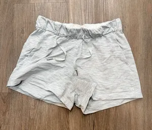 Lululemon On The Fly‎ Shorts Womens 4 Gray High Waist Pockets 3" Pull On Gym thumbnail 1
