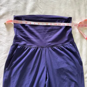 Lululemon Om Pants Purple High Rise Yoga‎ Joggers Adjustable Hem Size 6 thumbnail 10