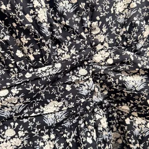 Anthropologie The Katerina Button-Front Romper Size M Black Floral‎ thumbnail 10