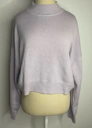 No tags Purple Crew Neck Long Sleeve Sweater Size Medium? thumbnail 1