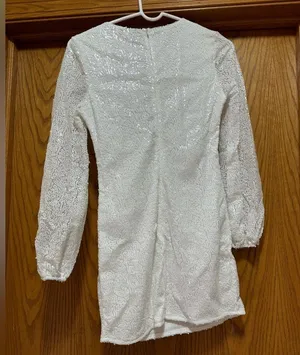 Long sleeve sequined homecoming dress size small thumbnail 2