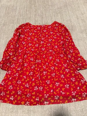 Free People Red flower Dress sz 6 thumbnail 5