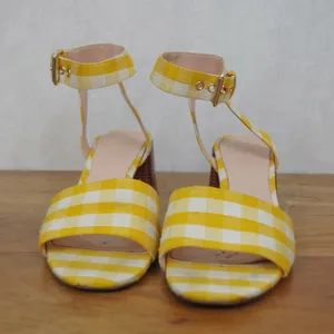 J Crew Strappy Stipe Sandal Style Heels Size 9.5 thumbnail 7