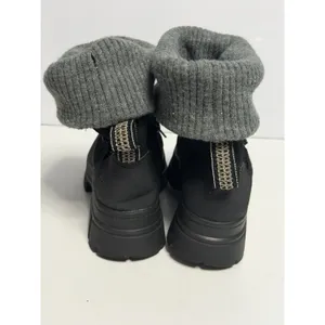 Ugg Black Ashton Hiker Lace Up Waterproof Suede Knit Boots Women Size Us 9 thumbnail 4