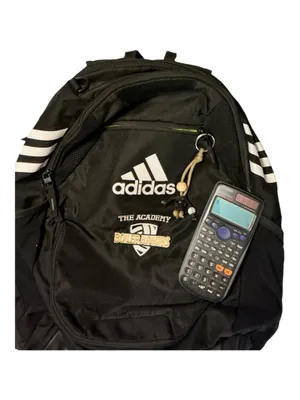 Adidas "The Academy Boiler Juniors" Volleyball Backpack + Casio Scientific Calculator Bundle – Black & Neon Yellow thumbnail 3