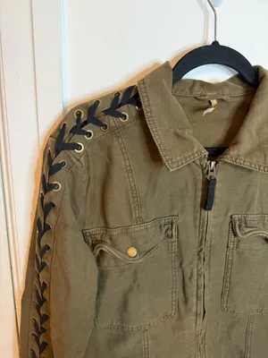 Free People Faye Military Lace Up Army Jacket thumbnail 8