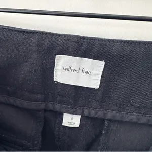 Aritzia Wilfred Wide Leg Cargo Pants Black thumbnail 5