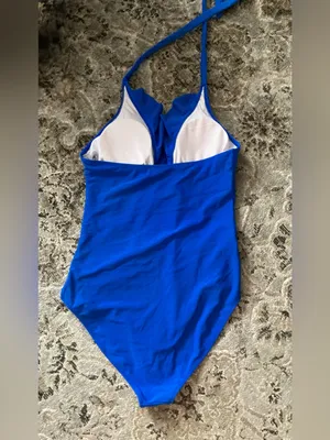 Flattering Royal Blue Ruffle One thumbnail 2