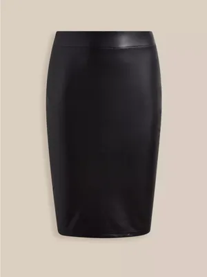 Torrid M-L Size 10 Black Faux Leather High Waist Pencil Skirt NWT 00 NEW thumbnail 6