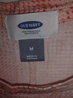 Old Navy M Orange Tshirt Scoop Neck Top thumbnail 3
