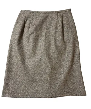 Talbots Wool Blend Pencil Skirt Brown Lined Women’s 10 thumbnail 1