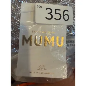 Show Me Your Mumu Womens Micro Tube Top Silver Confetti Sequined Strapless M NEW thumbnail 6