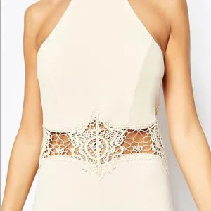 NWT Jarlo London ASOS Cream Aden Maxi Dress Lace Insert Waist Size XS/8 thumbnail 7