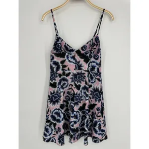 Show Me Your Mumu Floral‎ Mini Dress Medium Pink Blue Fit & Flare Boho Spring thumbnail 7