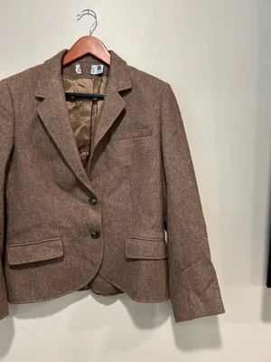 Vintage brown/beige blazer Brown thumbnail 4