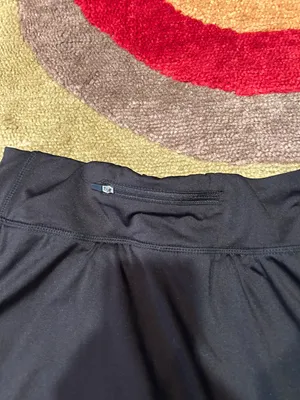 Jockey Black Mini Tennis Skort Built in Shorts Zipper Pocket Women’s Size Small thumbnail 2