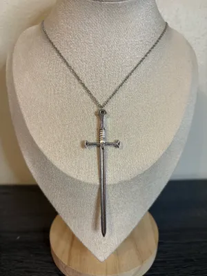 Handmade Silver Sword Necklace thumbnail 1
