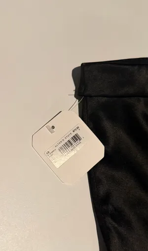 Altar'd State Strapless Black Silk Mini Dress thumbnail 6