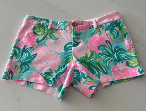 Lilly Pulitzer Callahan Knit Short Blue Ibiza‎ Pineapple Shake size 6 thumbnail 1