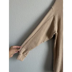 Aerie Womens Medium Waffle Knit Long Sleeve Pullover Crewneck Chicago Loungewear thumbnail 7