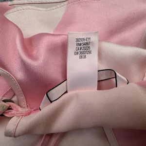Victoria’s Secret Sz M Pink Stripe Camisole Satin Cropped thumbnail 7