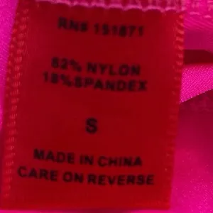 Roma Concept Neon Pink Pull On Elastic Yoga Athletic Legging Biker Shorts Size S thumbnail 4