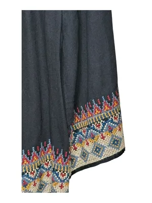 Joie 𖣴 Embroidered Festival Hippie Boho Off The Shoulder Peasant Top 𖣴 Black 𖣴 L thumbnail 12