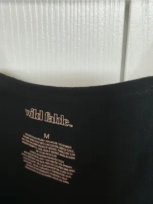 Wild Fable Classic Black Spaghetti Strap Slip Dress thumbnail 4