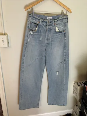 NWOT Citizens of Humanity Ayla Swirl High-Rise Tapered Jeans 28 thumbnail 2