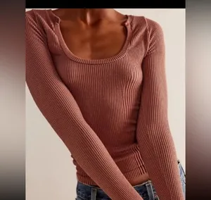 Free People Intimately Clean Slate Seamless Long Sleeve Top. Size M/L thumbnail 1