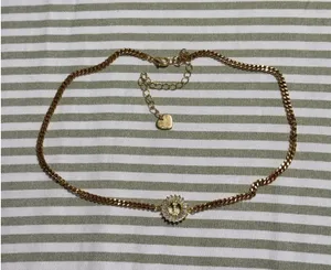 Chvker Gold Chain “I” Initial Necklace thumbnail 1