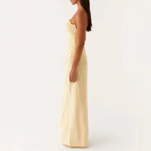 Peppermayo - Xena Gathered Maxi Dress - Yellow thumbnail 4