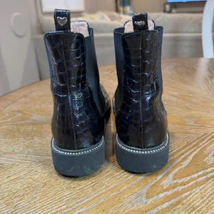 Twin-Set by Simona Barbieri Chelsea Boots Snakeskin Print Black‎ Size 40 US 9 thumbnail 3