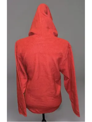Women's L.L.Bean Red Fleece Hoodie Size M thumbnail 2