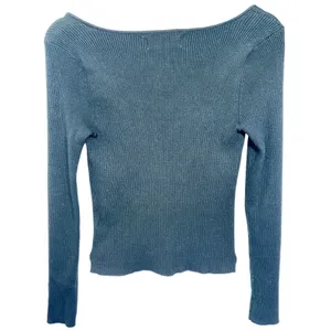 Abercrombie & Fitch Soft AF Black Ribbed Knit Long Sleeve Pullover Sweater Sz M thumbnail 2