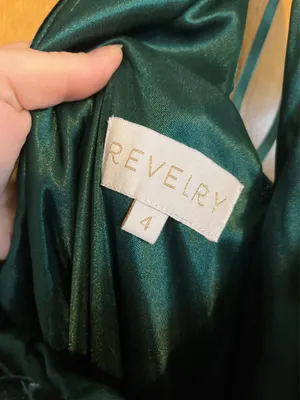 Revelry Emerald Green Velvet Moira Dress thumbnail 2