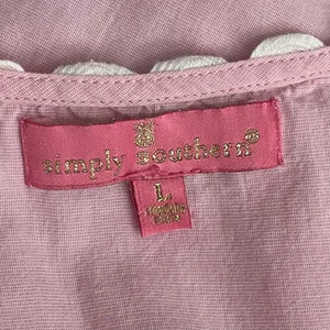 Simply Southern pink ruffle baby doll dress - large thumbnail 6