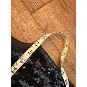 Free People Vintage black sequin scoop back tank dress 6 thumbnail 9