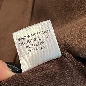 HAUTE MONDE women’s size XL wrap style feels like suede brown skort 2” inseam thumbnail 8