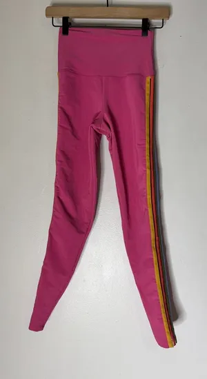 Beach Riot Sport Legging Sadie High Waist Ribbed Leggings Hot Pink Size S‎ thumbnail 1