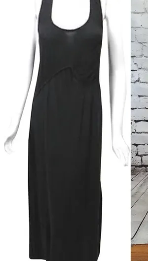 Thakoon Black Cotton Braided Pocket Maxi‎ Dress thumbnail 1